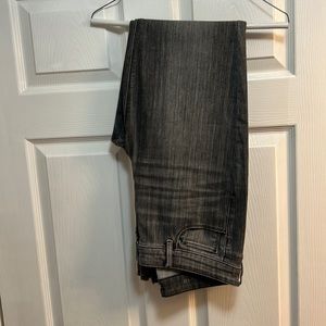 White House Black Market Gray “The Slim” Jeans, Size 12L